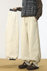 防水羊羔毛束脚棉裤地毯无影墙XZ604-K145JR-P65控88，男装棉裤，星座604