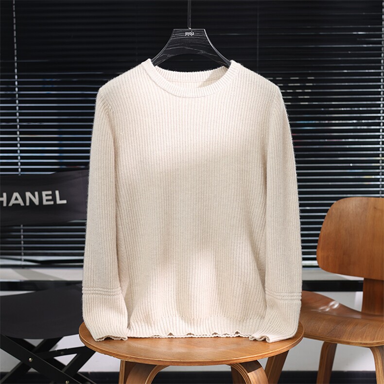 2025年秋季长袖圆领时尚都市柔软时尚百搭通勤休闲基础大众，男装羊绒套衫，君道羊绒