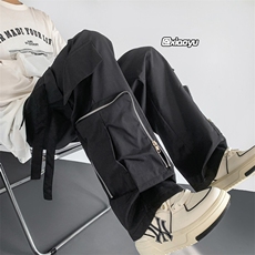 Z616秋季新款防水工装冲锋裤拉链设计感口袋长裤TY937P65控78，男装休闲裤，星座512A（原616）