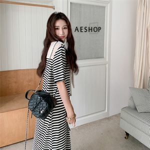 今日新品条纹T裙有数据拼接披肩跑量2C323-1129-P115-K158图片
