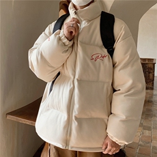 冬装美式鹿皮绒情侣羽绒棉服面包服棉衣上衣外套男H913P128，男装棉衣，电商A341