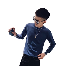 M06-P50控价692021春秋装社会小伙网红修身纯色圆领毛衣男潮，男装针织衫/毛衣，星座102A（原电商D309-1）