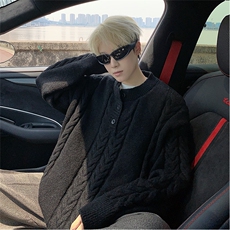 毛衣男秋冬新款港风宽松针织毛衫MYA5-P65，男装针织衫/毛衣，星座214-3