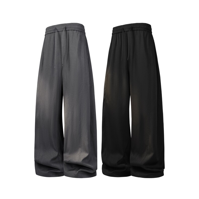 春季新款现货男女同款直筒弯刀休闲裤DSA157B-K2611-P45图片