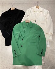 斜扣中长西装，女装西装，玩美