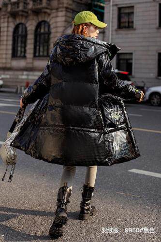 2021冬季新款韩版时尚加厚中长款白鸭绒羽绒服，女装羽绒服，婉伦