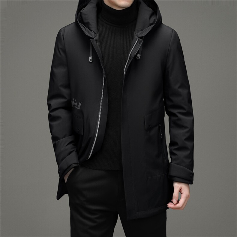 YT2023冬季男士羽绒服外套修身可脱卸内胆白鸭绒潮流帅气P306,男装羽绒服,电商B360