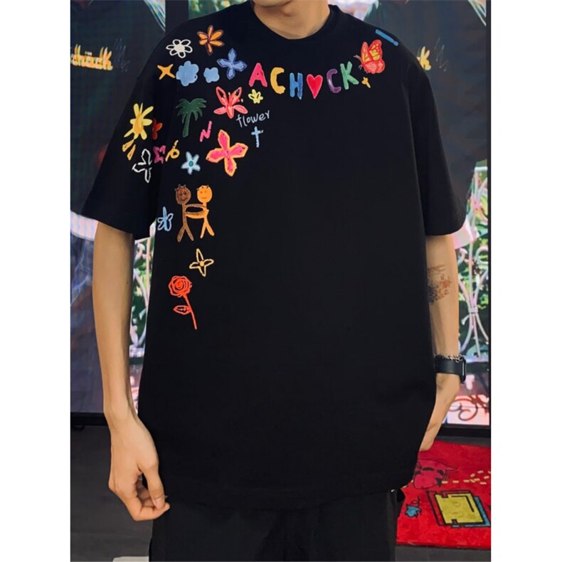 印花短袖T恤夏季潮流T恤衫纯棉310A-4-T102-特批20,男装T恤,星座310A-4