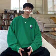 HQ1166-TP35-控价48华夫格上衣港风秋2022贴标假两件卫衣男，男装卫衣，电商A102-1