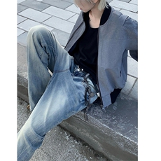 网图cleanfit裤子高街潮牌水洗微喇叭牛仔裤NZ05，男装牛仔裤，星座310A-4