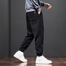 新款性价比束脚宽松百搭裤港风潮牌显高显瘦舒适A068-Y1K16-TP55，男装休闲裤，电商A068
