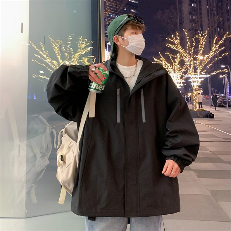 2024春季款户外工装连帽宽松夹克帅气防风百搭外套CYJK9237-P75,男装夹克,电商A128