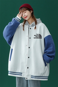 2022春季新品炸街宽松夹克情侣棒球服连帽外套 G95 P65控88图片