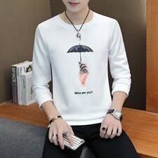 大货已备2021春秋季跑量款长袖T恤圆领韩版男士卫衣W2784-P16，男装卫衣，星座1206（原A206）