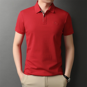 夏季新款男士翻领短袖t恤中年有领男装上衣服休闲POLO衫图片