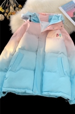 XZ230-1MY52冬款平铺轻奢风扎染渐变刺绣休闲连帽面包服P128控158，男装卫衣，星座230-1