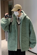 冬装新款加绒加厚高品质羊羔毛外套棉衣潮牌男装A071-1003-P100，男装棉衣，电商A071