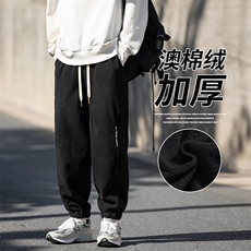 2024冬新款cityboy日系加绒加厚宽松束脚休闲运动裤K253-P45控78，男装休闲裤，星座914-3