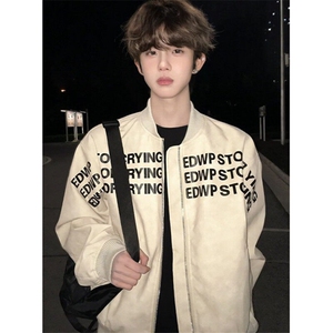 复古短款外套男款春秋潮牌高级感棒球服cleanfit高街夹克 JW221图片