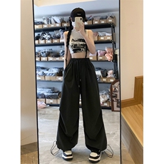 阔腿裤男女韩版潮流高街帅百搭宽松2024秋季新款ins长裤K5690-P42，男装休闲裤，星座412-2