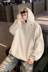 得物二开卫衣重磅华棉光板连帽卫衣B386-DB52-批48，男装卫衣，电商B386