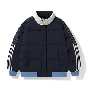 现货二开抖音得物供视频三防织带加厚拼接立领棉衣棉服LL8006图片