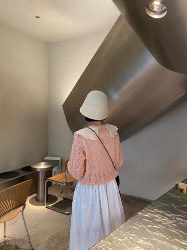 【现货】马海毛拼接蕾丝，其它，安吉拉