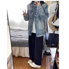 春款网图J09P40蓝色S-3XL垫肩夹克，男装夹克，星座506A