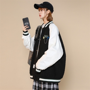 秋装新品潮韩版夹克棒球服男女2023中性风时尚刺绣外套 8013-P95图片