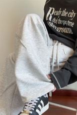 百搭褶皱金属标重磅360g曼巴棉宽松休闲卫裤男K5633-特P36控69，男装休闲裤，电商A001-1