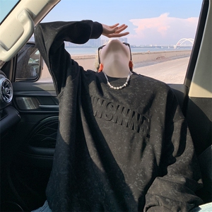 ！2025秋冬新款男士潮牌钢印圆领卫衣长袖上衣WY37特P35控58图片