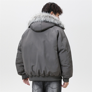 潮流宽松棉服高高街潮牌休闲棉衣A161-9987图片