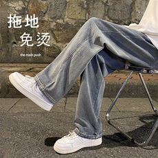 2023秋冬时尚百搭舒适休闲牛仔长裤K823特批35-加绒特批45，男装休闲裤，星座718-1