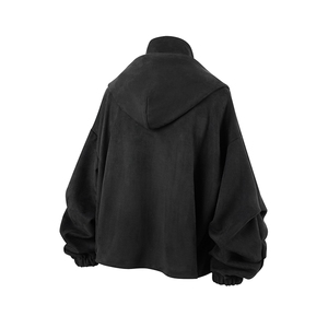 秋季上新个性设计慵懒风上衣宽松版型皮绒开衫外套HY813P65控98图片