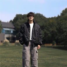 情侣棉服男女ins港风2025新款小众立领设计感宽松棉衣面包服外套，男装棉衣，星座506A