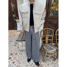 26春boxy外套双层工装立领夹克W1995/特P85，男装夹克，电商B350