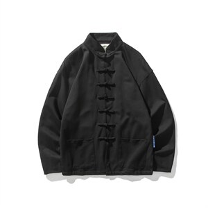 秋冬大码风夹克外套立领盘扣情侣中性唐装汉服朝 JK20/P135图片