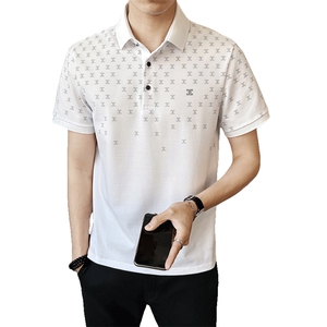新款男士翻领短袖Polo衫时尚百搭休闲上衣T恤潮PL9008-P65图片