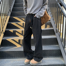 25年春纯棉洗水休闲裤宽松工装裤外景模图现货C323-1-C7808-TP55，男装休闲裤，电商C323-1
