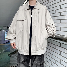 高品质秋款男飞行员夹克工装拉链大口袋外套JK752P70，男装夹克，星座1013-1