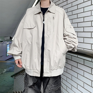 高品质秋款男飞行员夹克工装拉链大口袋外套JK752 P70图片