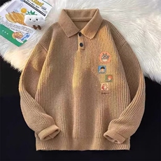 鹿毛绒毛衣潮流日系百搭时尚气质流行文艺简约ins慵懒SW501，男装针织衫/毛衣，星座516A