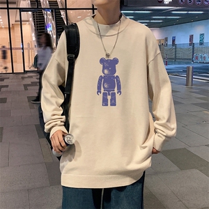 半高领毛衣男士大码针织衫男毛线衣男 M18242-P45 加绒款-P65图片