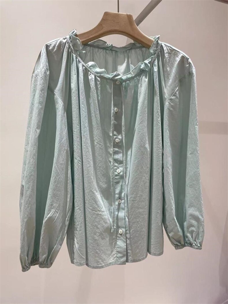 韩系木耳边小上衣，其它，BLM