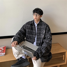 港风小香风长袖衬衫男大码中性风情侣潮衬衫男CCS8019P45，男装衬衫，星座226-1