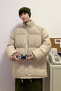 港风2026新品冬季宽松情侣装男装棉衣棉服冬装加厚外套D003-P88图片