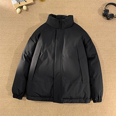 现货美式高街休闲夹克冬季立领纯色三防户外工装加厚棉服外套，男装夹克，电商A443