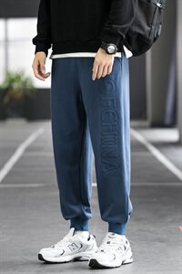 2021春秋季新款休闲裤子男潮牌束脚裤篮球百搭宽松运动卫裤DF22T图片