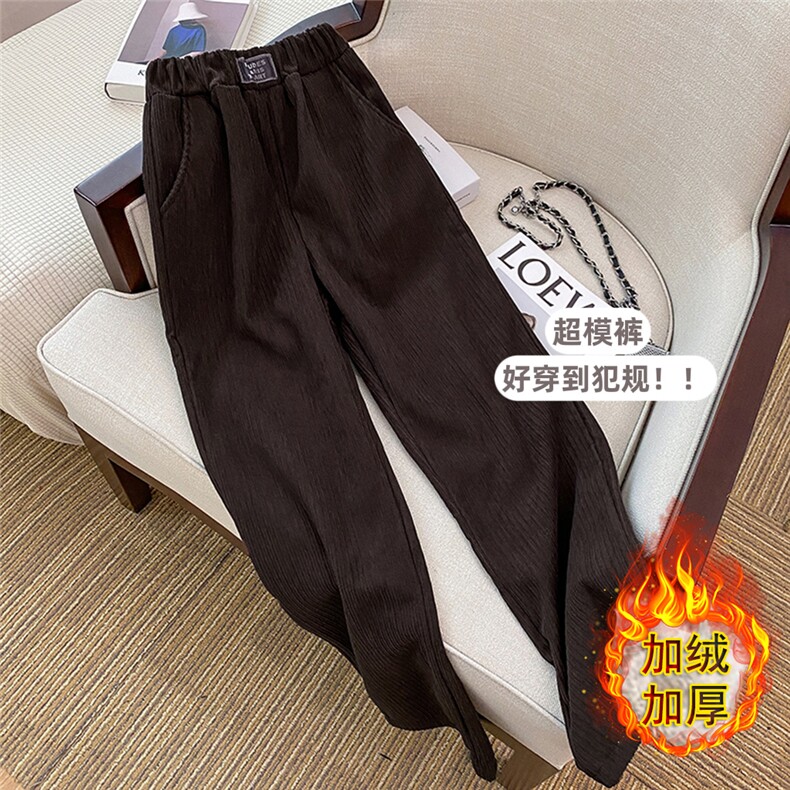 218-1-P35-CK18235秋冬款时尚百搭休闲裤  薄款P35   加绒P40图片