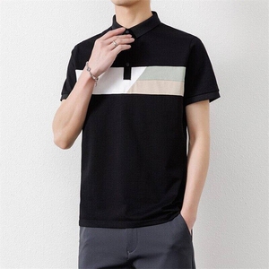 25036-特P35 夏季休闲时尚T恤男短袖打底衫休闲翻领短袖polo衫男图片